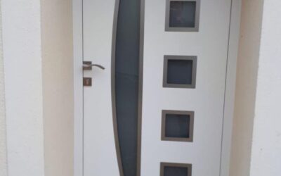 Porte blanche alu